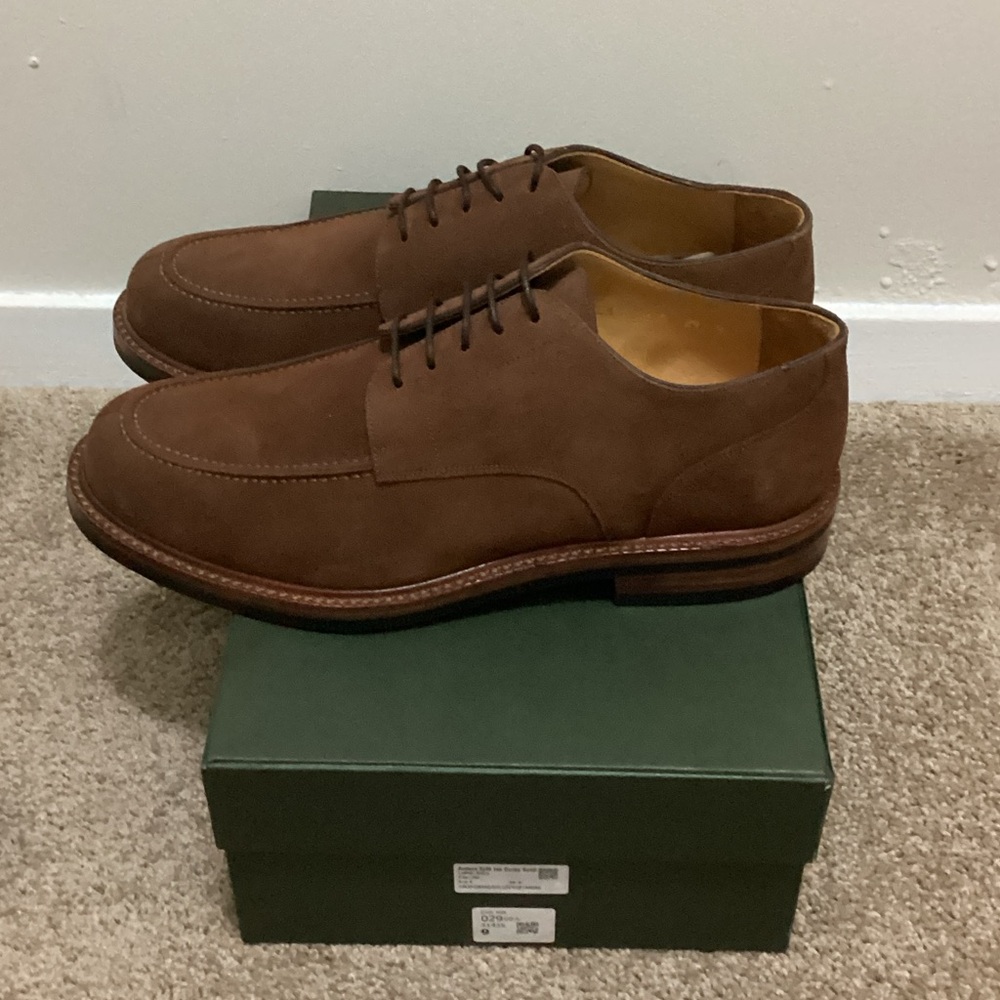 Beckett Simonon Brown Suede Derby Shoes